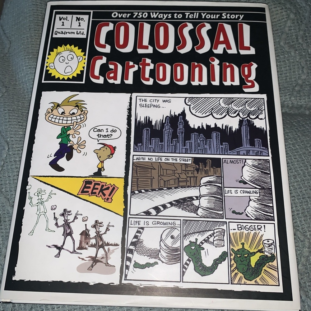 Colossal Cartooning: Over 750 Ways to Tell Your Story Hardcover Book Great Cond